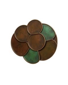 Geometrically Designed Overlapped Circles Wall Décor