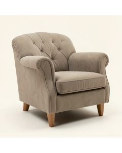 Huntingdon 34 '' Wide Tufted Polyester Chesterfield Chair (synthetic illustration; no displayed measurements)