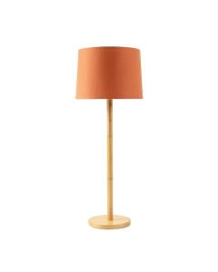 Birch Bend Floor Lamp With A Plain Fabric Shade - Terracotta (synthetic illustration; no displayed measurements)