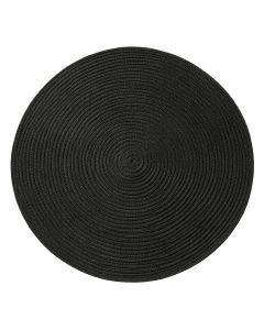 Meadow Bend Round Area Rug - Black