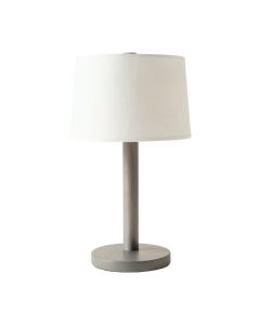 Bay Crossing Table Lamp With A Plain Fabric Shade - Gray