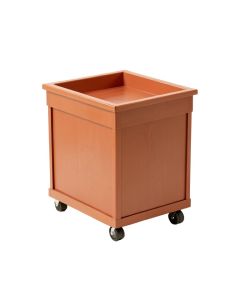 Glen Dale Empty Rolling Workshop Cart - Terracotta