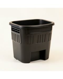 Linden Bridge Closed Garden Compost Bin - Black (synthetic illustration; no displayed measurements)