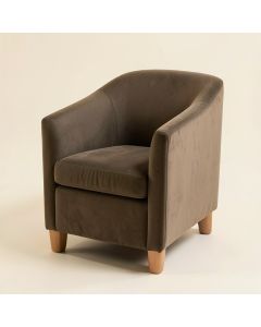 Leominster 28 '' Wide Polyester Swivel Barrel Chair (synthetic illustration; no displayed measurements)