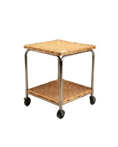 Adelita 250 Lb . Capacity Wicker Float Caddy Table Furniture Dolly