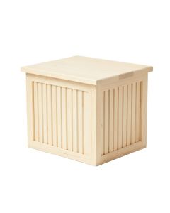 Spruce Branch Closed Outdoor Storage Box - Ivory (synthetic illustration; no displayed measurements)
