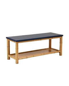 Holly Field Indoor Bench - Navy (synthetic illustration; no displayed measurements)