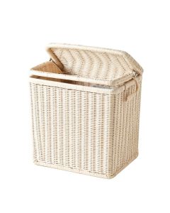 Reed Bend Laundry Hamper - White (synthetic illustration; no displayed measurements)