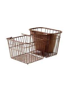 2 Piece Metal/Wire Basket Set