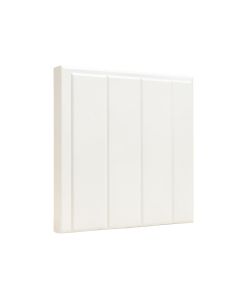 6 '' X 96 '' Solid Wood Wall Paneling In White