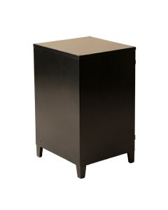 Alder Brook Freestanding Pull-Out Hamper Cabinet - Black (synthetic illustration; no displayed measurements)