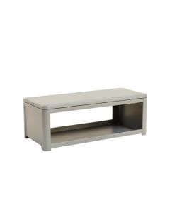 Harbor Brook Narrow Outdoor Storage Bench - Gray (synthetic illustration; no displayed measurements)