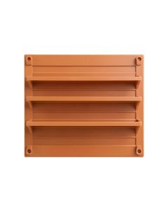 Fern Crossing Empty Wall-Mounted Tool Organizer Panel - Terracotta (synthetic illustration; no displayed measurements)