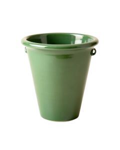 Wren Brook Empty Railing Planter With Integral Brackets - Green (synthetic illustration; no displayed measurements)