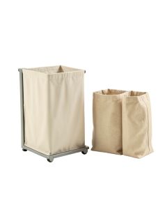 Shore Bend Laundry Sorting Station With Plain Removable Bags - Gray (synthetic illustration; no displayed measurements)