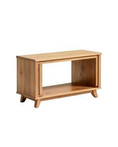 Asheville Half Moon Wood Console Table