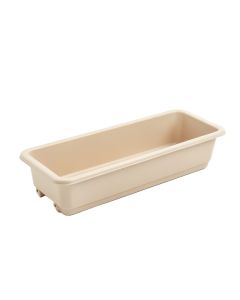Vale Branch Empty Railing Planter With Integral Brackets - Beige