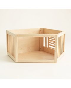 Aspen Bluff Empty Furniture-Style Pet Crate - Beige (synthetic illustration; no displayed measurements)