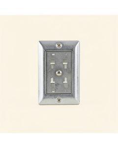 Mulholland 1-Gang Duplex Outlet Wall Plate (synthetic illustration; no displayed measurements)