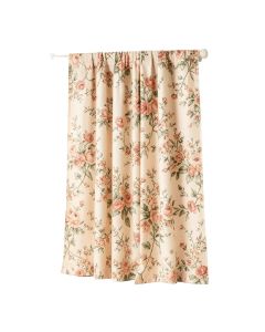 Clifton Hall 100 % Cotton Floral Room Darkening Rod Pocket Single Curtain Panel