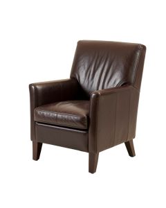 Erison Leather Upholstered Dining Chair In Espresso (synthetic illustration; no displayed measurements)