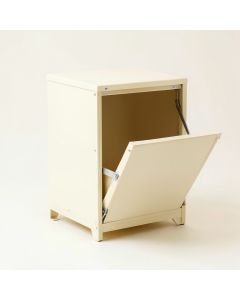 Ridge Bridge Freestanding Pull-Out Hamper Cabinet - Ivory (synthetic illustration; no displayed measurements)