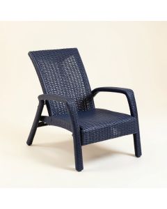 Meadow Crest Outdoor Lounge Chair - Navy (synthetic illustration; no displayed measurements)