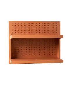 Fern Branch Empty Wall-Mounted Tool Organizer Panel - Terracotta (synthetic illustration; no displayed measurements)