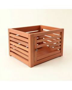 Dune Bridge Empty Furniture-Style Pet Crate - Terracotta (synthetic illustration; no displayed measurements)
