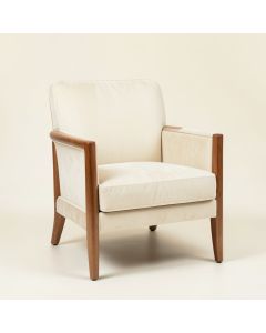 Ridge Falls Upholstered Armchair - Ivory (synthetic illustration; no displayed measurements)