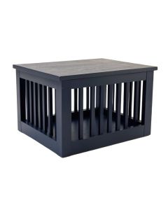 Birch Bluff Empty Furniture-Style Pet Crate - Navy