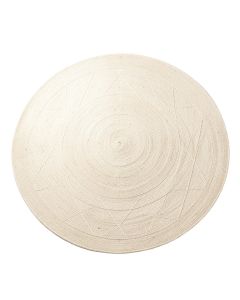 Cliff Bluff Round Area Rug - Ivory (synthetic illustration; no displayed measurements)