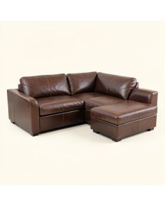 Spuyten 109 '' Wide Faux Leather Right Hand Facing Sofa & Chaise (synthetic illustration; no displayed measurements)
