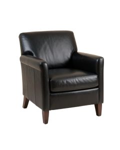 Nalan 39 '' Wide Genuine Leather Armchair (synthetic illustration; no displayed measurements)