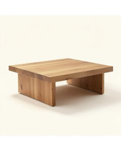 Solid Wood Coffee Table (synthetic illustration; no displayed measurements)