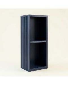 Juniper Crest Narrow Cubby Tower - Navy (synthetic illustration; no displayed measurements)