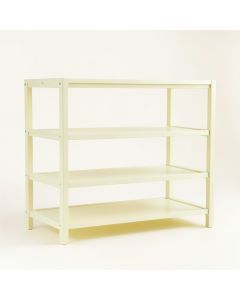 Sage Arc Empty Seed-Starting Shelving Unit Without Lights - Ivory (synthetic illustration; no displayed measurements)