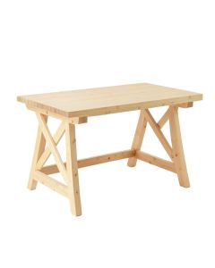 Meadow Bridge Empty Workshop Workbench - Ivory (synthetic illustration; no displayed measurements)