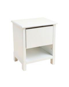 Etahsaam 1 - Drawer Nightstand In White (synthetic illustration; no displayed measurements)