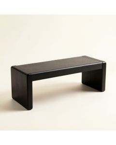 Cliff Edge Indoor Bench - Black (synthetic illustration; no displayed measurements)