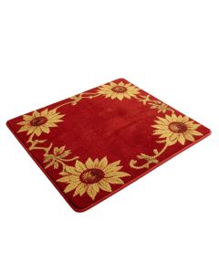 Ismay Sunflower Red Indoor/Outdoor Area Rug (synthetic illustration; no displayed measurements)