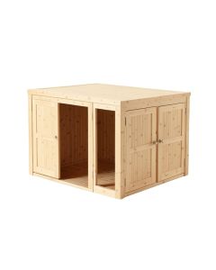 Dune Brook Empty Furniture-Style Litter Enclosure - Beige
