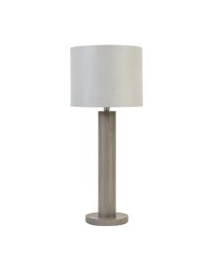 Lake Bend Floor Lamp With A Plain Fabric Shade - Gray (synthetic illustration; no displayed measurements)