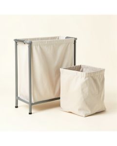 Harbor Dale Laundry Sorting Station With Plain Removable Bags - Gray (synthetic illustration; no displayed measurements)