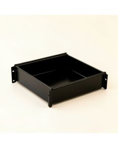 Heath Fold Empty Under-Desk Cable Tray - Black (synthetic illustration; no displayed measurements)