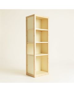 Hill Bluff Narrow Cubby Tower - Cream (synthetic illustration; no displayed measurements)