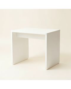 Hazel Arc Small Writing Desk - White (synthetic illustration; no displayed measurements)