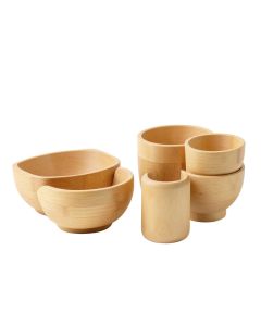 Mcrae Bamboo 4 Piece Bathroom Accessory Set