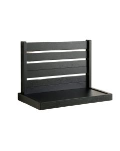 Harbor Canyon Wall-Mounted Entryway Organizer Shelf - Black (synthetic illustration; no displayed measurements)
