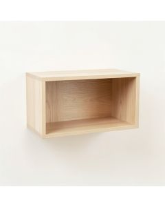 Oak Bridge Wall-Mounted Shelf - Beige (synthetic illustration; no displayed measurements)